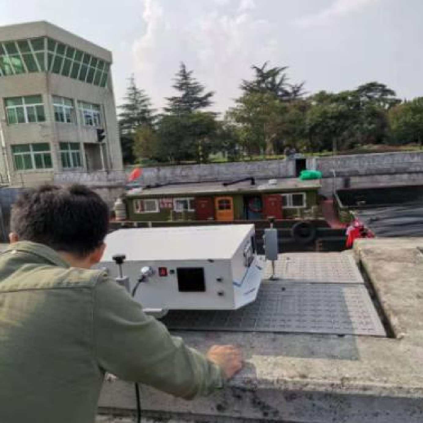 船舶尾气产品镇江试点现场